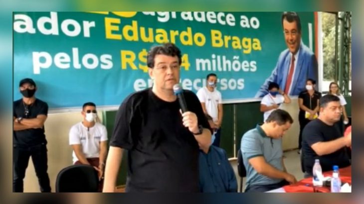  Em campanha disfarçada, Eduardo Braga se autointitula ‘esperança do AM’