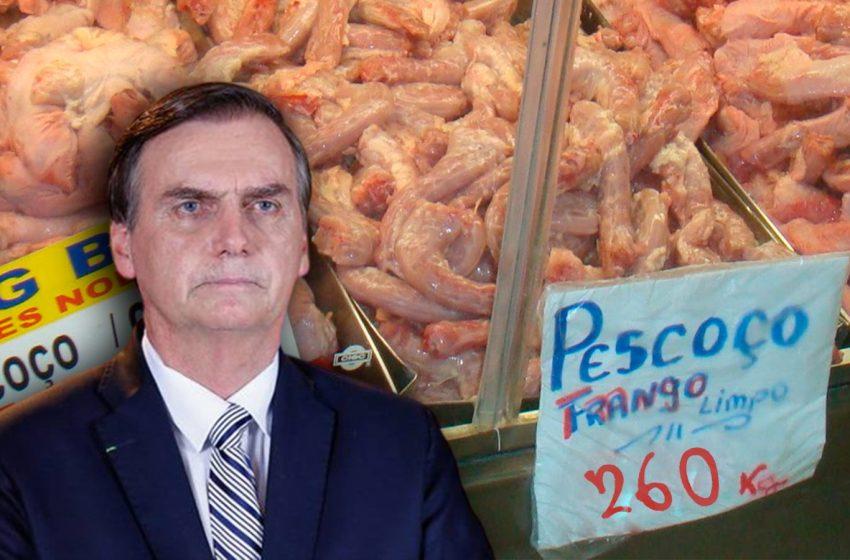  Governo Bolsonaro comprou pescoço de galinha por R$ 260 o quilo a indígenas; valor é 24 vezes maior que a média