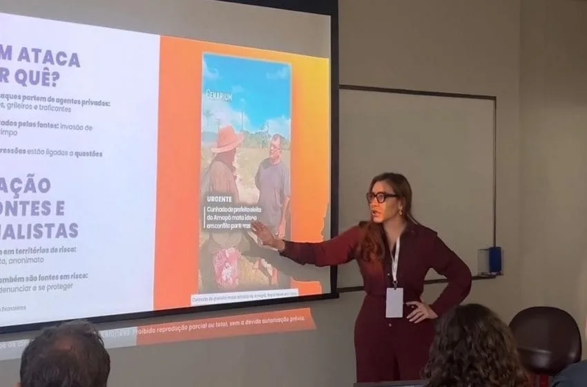  Diretora da Revista Cenarium, Paula Litaiff palestra sobre segurança de jornalistas na Amazônia